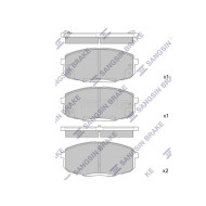Колодки тормозные перед HYUNDAI CRETA 15-/I30 07-/KIA CEED 07-12 SANGSIN BRAKE
