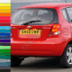 Бампер задний в цвет кузова Chevrolet Aveo T200 (2003-2008) хэтчбек