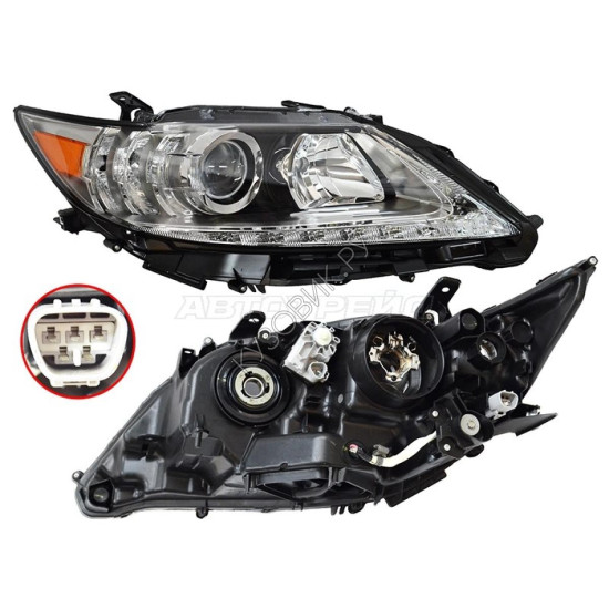 Фара LEXUS ES250/350 12-15 прав - с корректором, под ксенон, ДХО SAT