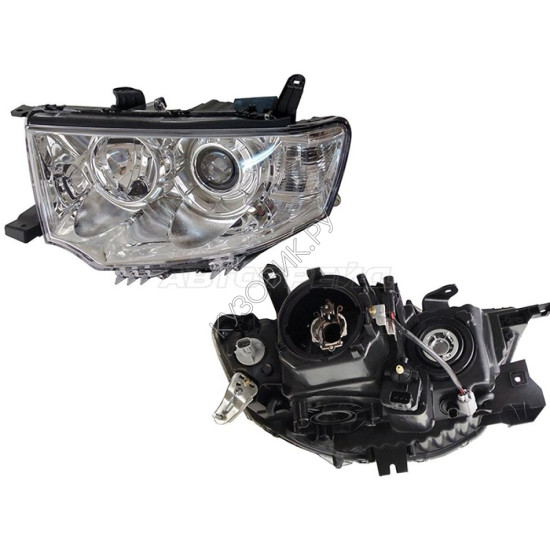 Фара MITSUBISHI PAJERO SPORT 08-17/L200 13-16 лев под ксенон, с электрокорректором SAT