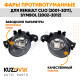 Фары противотуманные Renault Clio (2001-2011), Symbol (2002-2012) 2 шт комплект левая + правая KUZOVIK