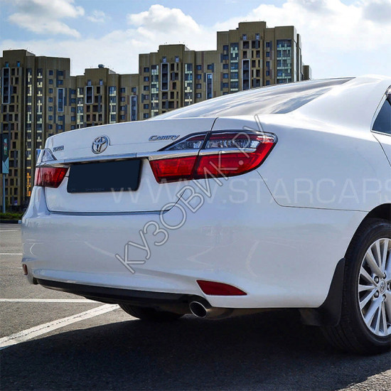 Бампер задний в цвет кузова Toyota Camry V50 (V55) (2014-2017) рестайлинг Бампер задний в цвет кузова Toyota Camry V50 (V55) (2014-2017) рестайлинг