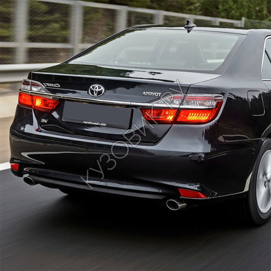 Бампер задний в цвет кузова Toyota Camry V50 (V55) (2014-2017) рестайлинг Бампер задний в цвет кузова Toyota Camry V50 (V55) (2014-2017) рестайлинг